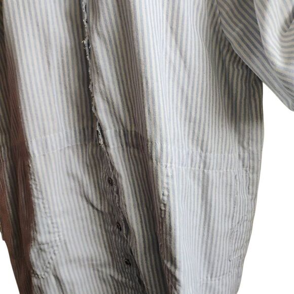 Judith March Blue and White Dolman Sleeve Dress - Picture 2 of 14